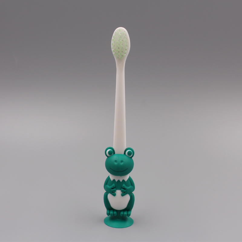 Smiley Frog Suction Cepillo de dientes para niños